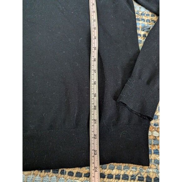 Anthro Aaeda Mock Neck Sweater Rayon Nylon Stretch L/S Base Top Undershirt - Picture 3 of 6